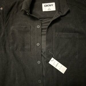 DKNY Classic Black Collared Shirt